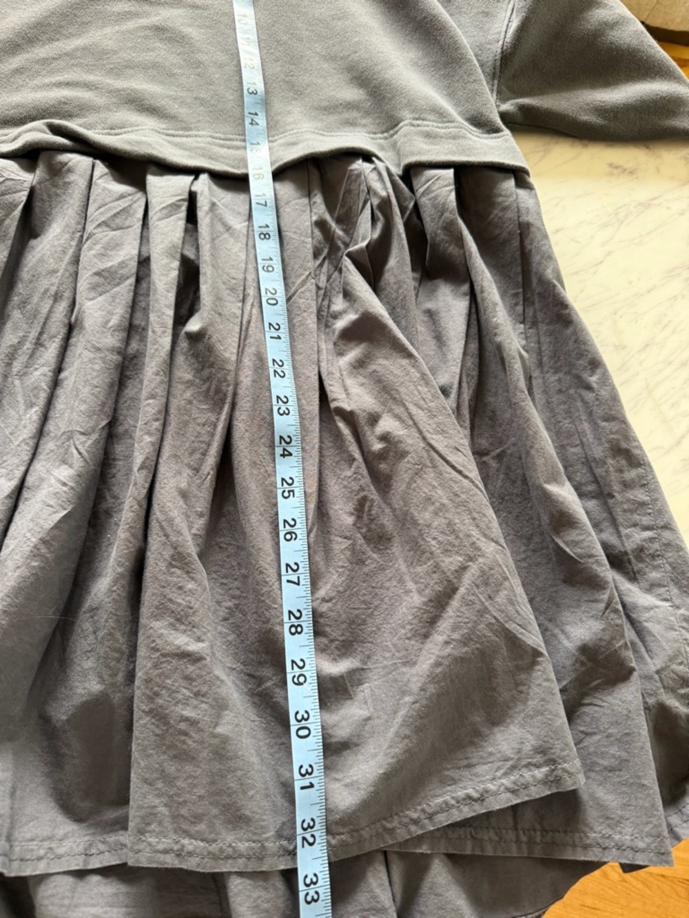 Free People Charcoal Pleated Sweatshirt Mini Dress - Picture 12 of 12